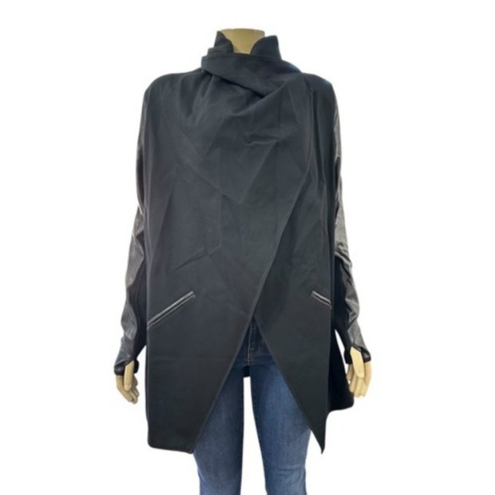 Spanx Faux Leather Trim Jacket - Size Large‎